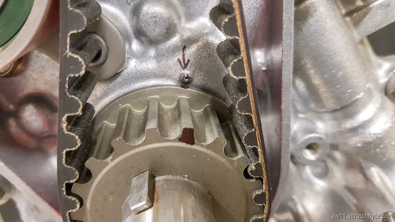 Timing belt and timing marks Ghost XI