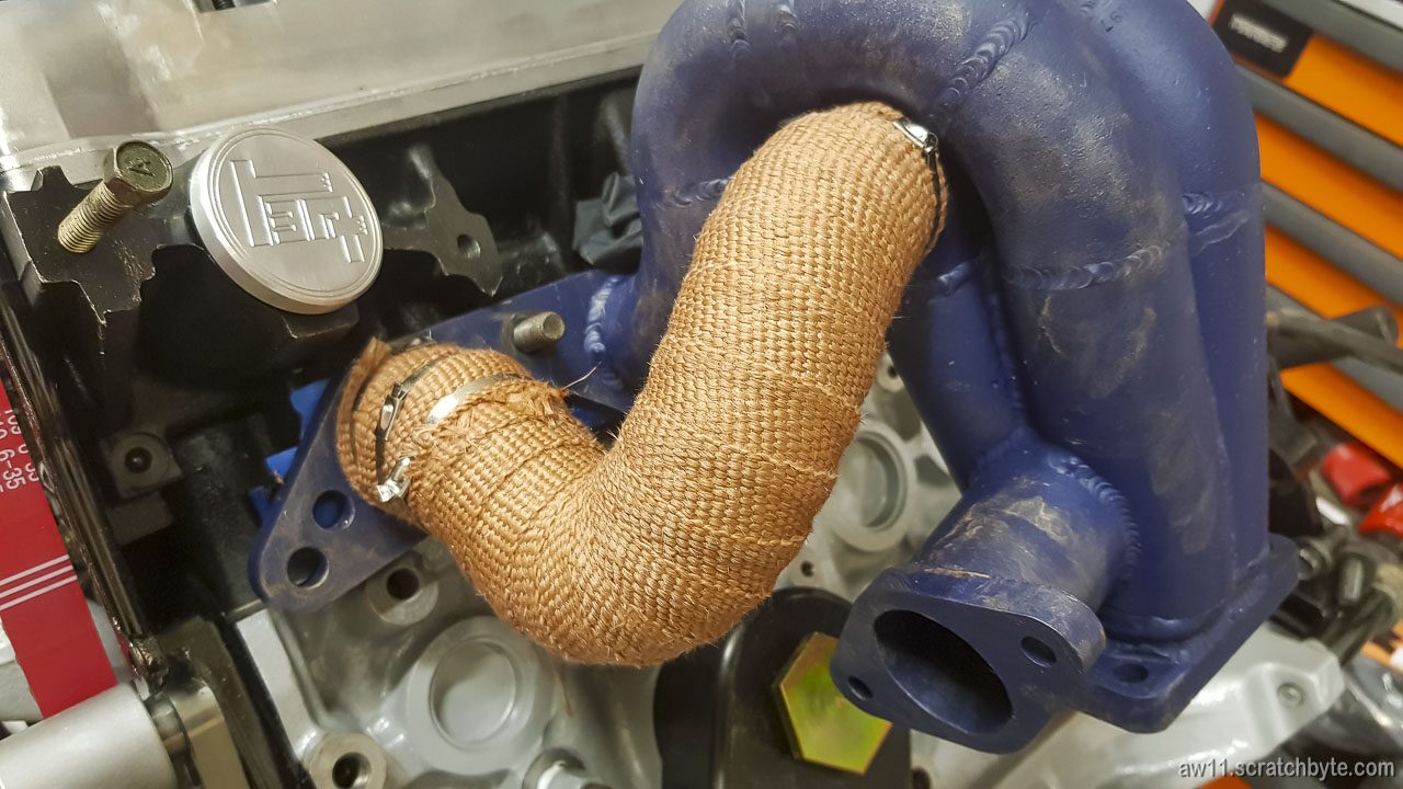 Wrapping the exhaust manifold and downpipe Ghost XI