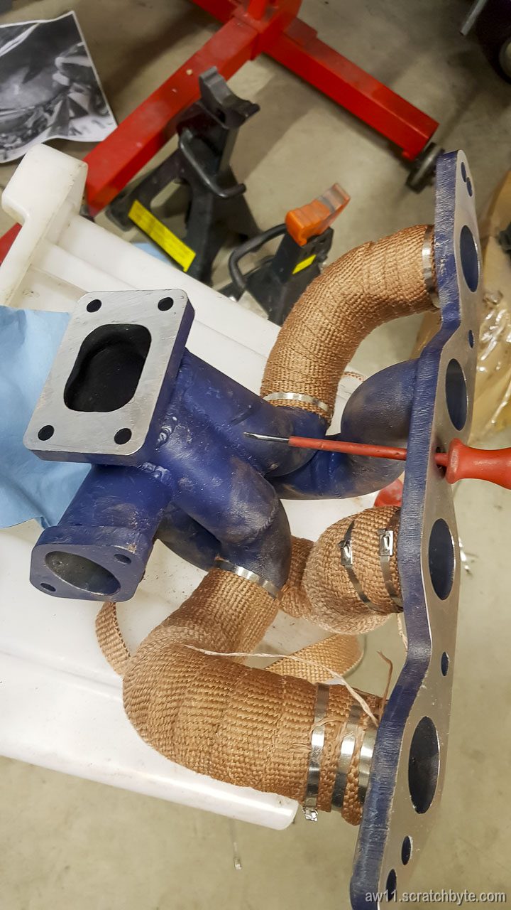 Wrapping the exhaust manifold and downpipe Ghost XI