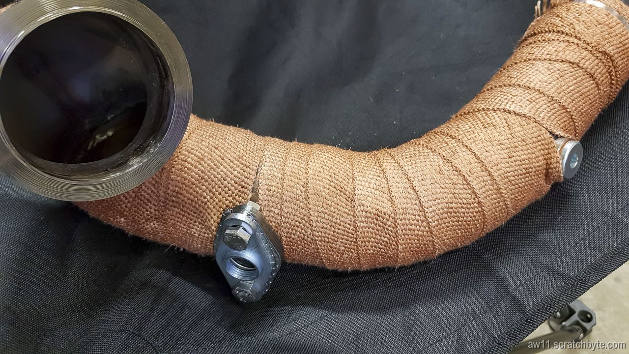 Wrapping the exhaust manifold and downpipe Ghost XI